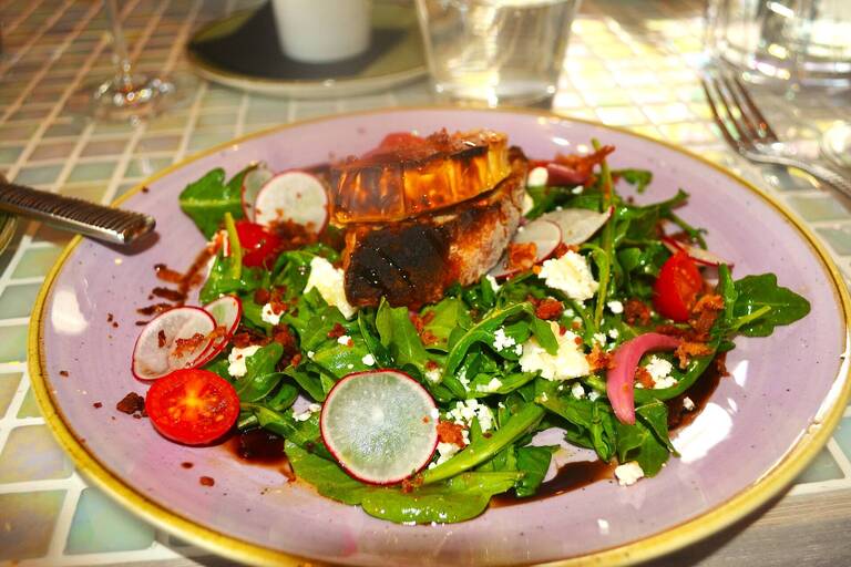 French goat cheese salad.JPG